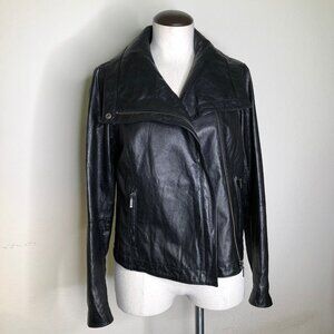 GORGEOUS "Kenneth Cole New York" Black Leather Jacket (size s)